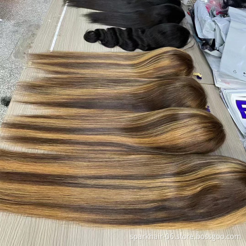 Remy Glueless Full Lace Frontal Wig Ombre Human Hair Wigs PrePlucked Cuticle Aligned Brazilian Highlight Color Lace Front Wigs